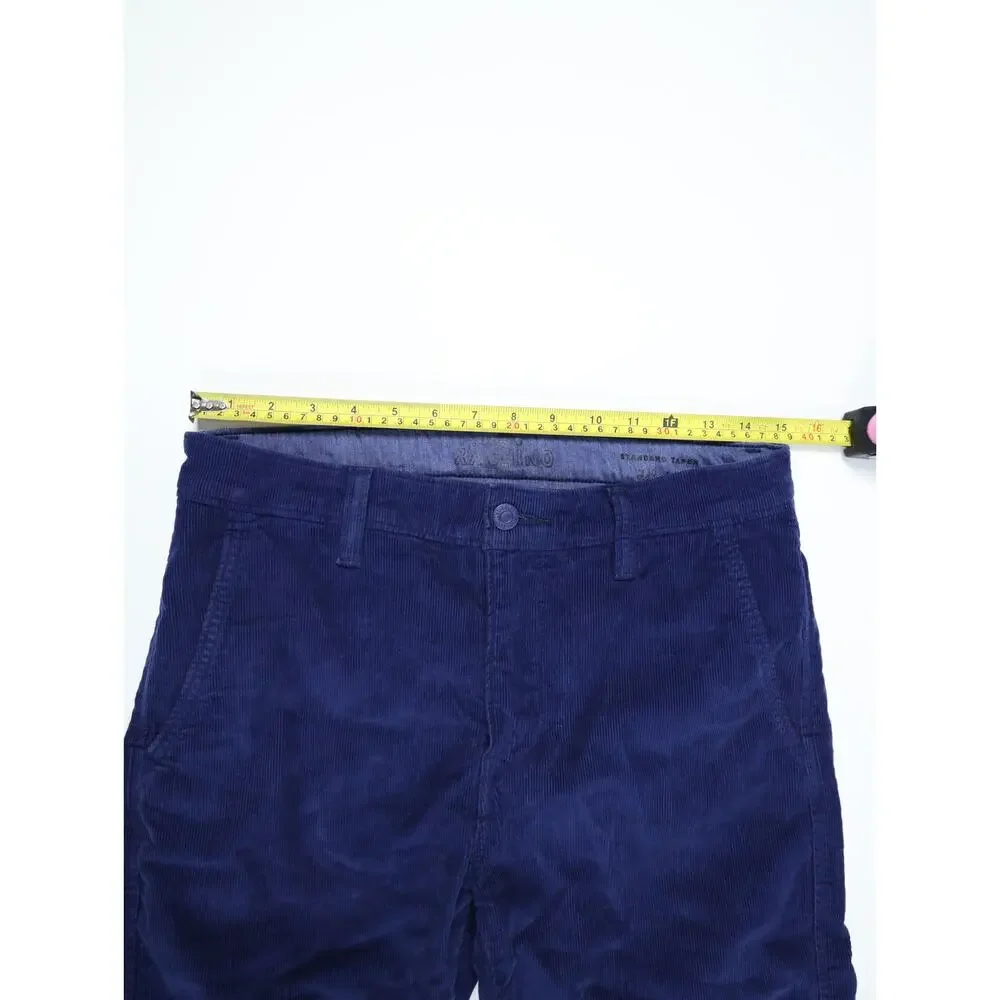 Levi’s XX Chino Standard Taper Corduroy Pants 30x32 Zodiac Blue Stretch Casual